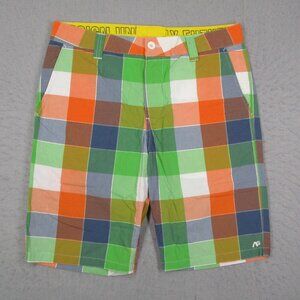 Analog Shorts Mens 32 Multicolor Bermuda Skate Golf Retro Casual Resort